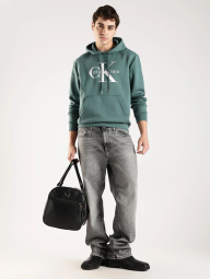 Мужское худи на флисе Calvin Klein с логотипом 1159864750 (Зеленый XS)