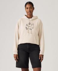 Женское худи Levi's на флисе 1159865147 (Бежевый S)