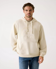 Мужское худи Guess с вышивкой 1159865596 (Молочный XL)