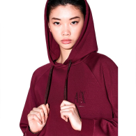 Женское худи Armani Exchange с логотипом из страз 1159881246 (Бордовый XL)
