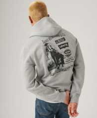 Мужское худи на флисе Levi's 1159911499 (Серый S)