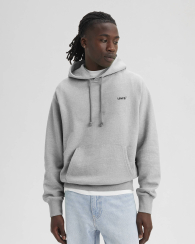 Мужское худи Levi's на флисе 1159965704 (Серый L)