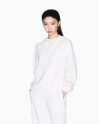 Женское худи Armani Exchange с капюшоном 1160152056 (Молочный XS)