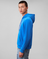 Чоловічий худі на флісі Calvin Klein з логотипом 1160200202 (Синій S)