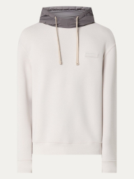 Чоловічий худі Armani Exchange з контрастним капюшоном 1160226731 (Бежевий/Сірий XXL)
