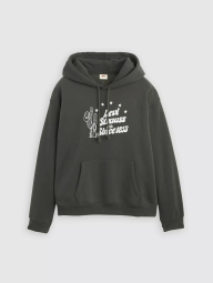 Женское худи Levi's на флисе 1161032120 (Серый L)