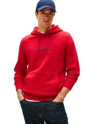 Чоловічий худі Tommy Hilfiger на флісі 1161245174 (Червоний XXL)