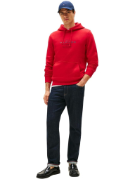 Чоловічий худі Tommy Hilfiger на флісі 1161245174 (Червоний XXL)