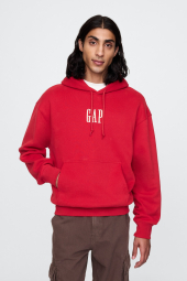Мужское худи на флисе GAP с вышивкой 1161328227 (Красный XXL)