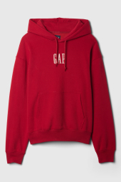 Мужское худи на флисе GAP с вышивкой 1161328227 (Красный XXL)
