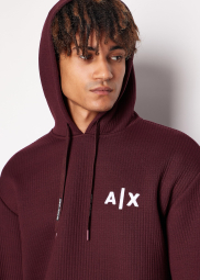 Мужское худи Armani Exchange 1161450684 (Бордовый XXL)
