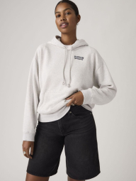 Жіноче худі Levi's на флісі 1161779575 (Сірий S)