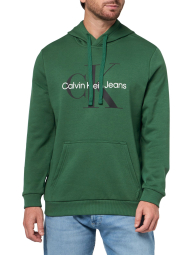 Чоловічий худі на флісі Calvin Klein з логотипом 1162563586 (Зелений XL)