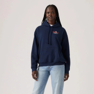 Женское худи Levi's на флисе 1162960384 (Синий XXL)