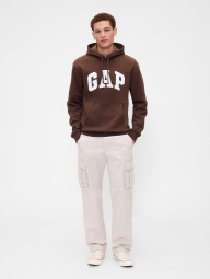 Худи на флисе GAP с логотипом 1162962591 (Коричневый XL)