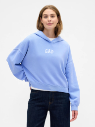 Укороченное худи на флисе GAP с логотипом 1163301683 (Голубой XL)