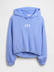 Укороченное худи на флисе GAP с логотипом 1163301683 (Голубой XL)