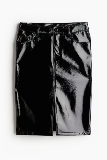 Юбка из экокожи H&M 1159841802 (Черный 4)