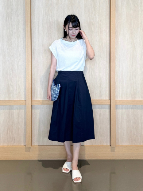 Женская юбка UNIQLO миди 1159842807 (Синий S)