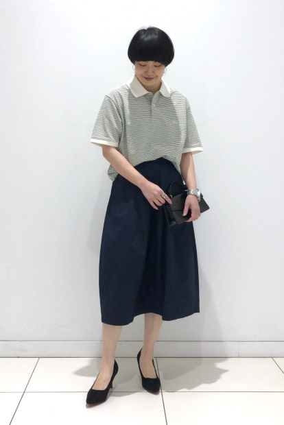 Женская юбка UNIQLO миди 1159842807 (Синий S)