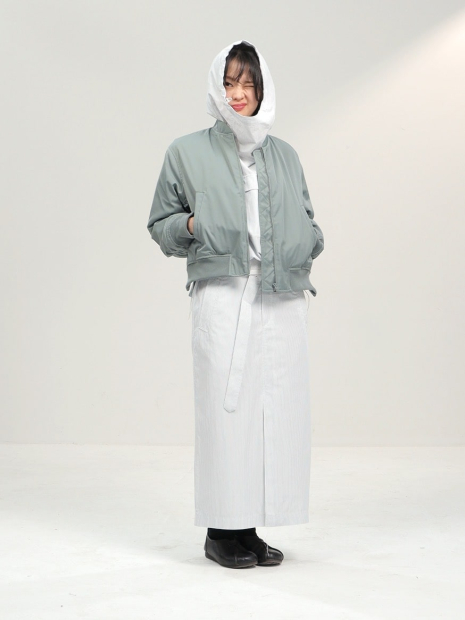 Женская юбка UNIQLO с поясом 1159842988 (Белый 25)
