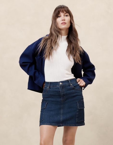 Женская джинсовая юбка Banana Republic 1159843879 (Синий 18)