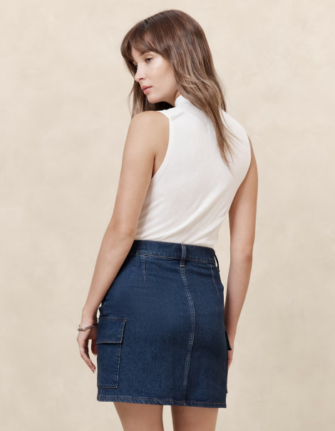 Женская джинсовая юбка Banana Republic 1159843879 (Синий 18)