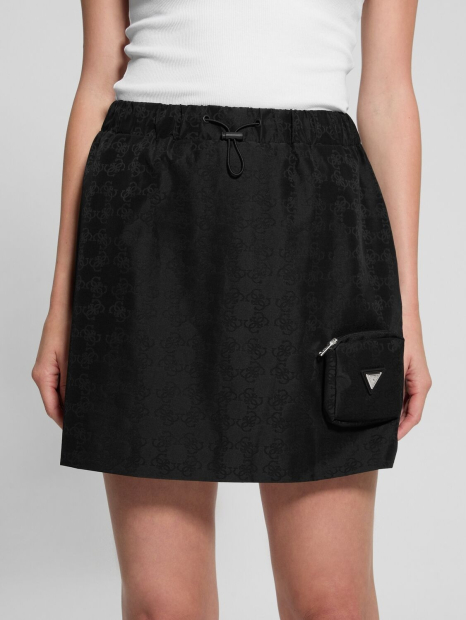 Женская юбка GUESS с карманом 1159845736 (Черный L)
