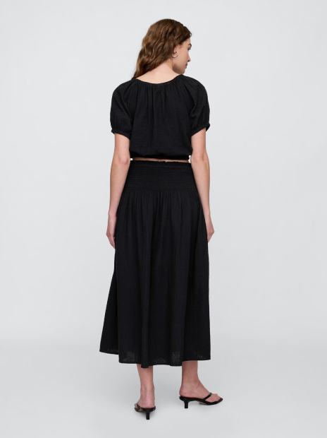 Женская юбка миди GAP 1159850878 (Черный M)