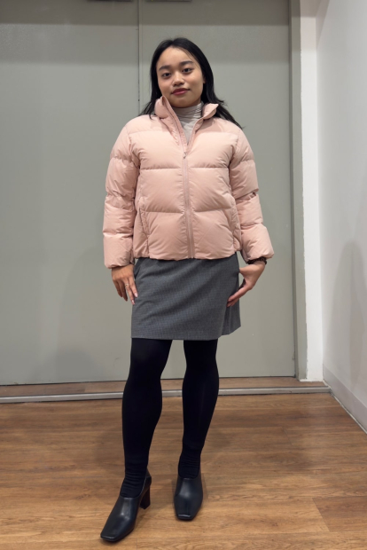 Юбка со вшитыми шортами UNIQLO в клетку 1159851466 (Серый L)