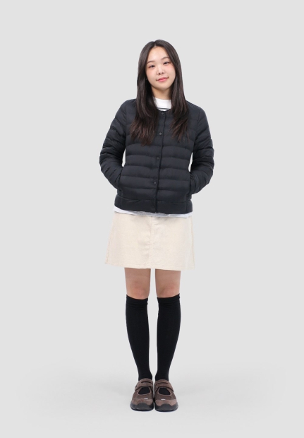 Женская вельветовая мини-юбка UNIQLO 1159854893 (Молочный L)