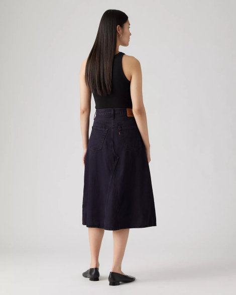 Женская джинсовая юбка-миди Levi's 1159852700 (Черный 25)