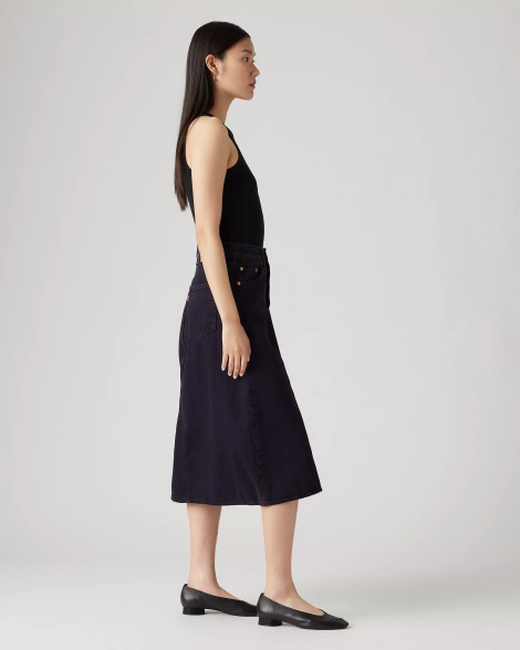 Женская джинсовая юбка-миди Levi's 1159852700 (Черный 25)