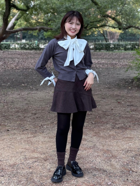 Юбка-шорты UNIQLO из смеси шерсти 1159855179 (Коричневый S)