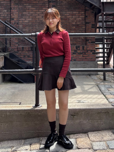 Юбка-шорты UNIQLO из смеси шерсти 1159855179 (Коричневый S)