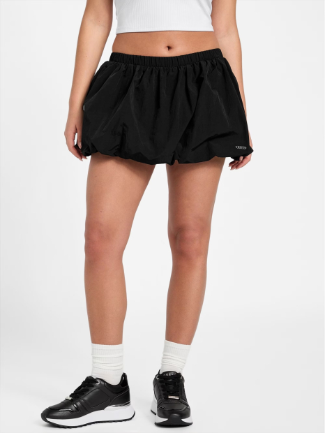 Женская юбка мини GUESS с подкладкой-шортиками 1159854495 (Черный L)