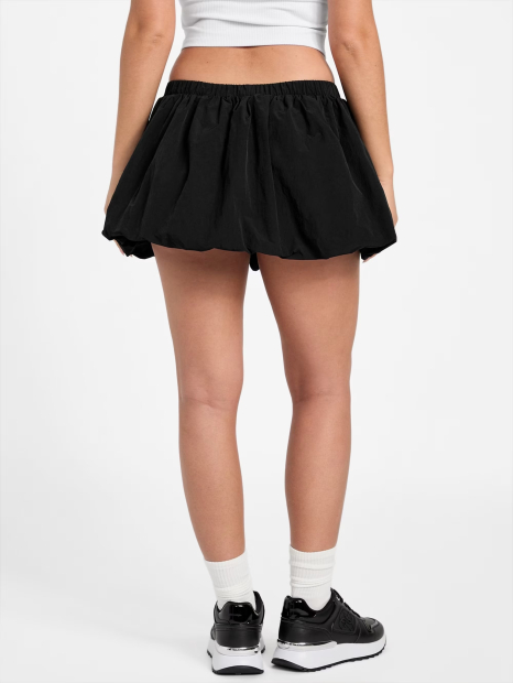 Женская юбка мини GUESS с подкладкой-шортиками 1159854495 (Черный L)