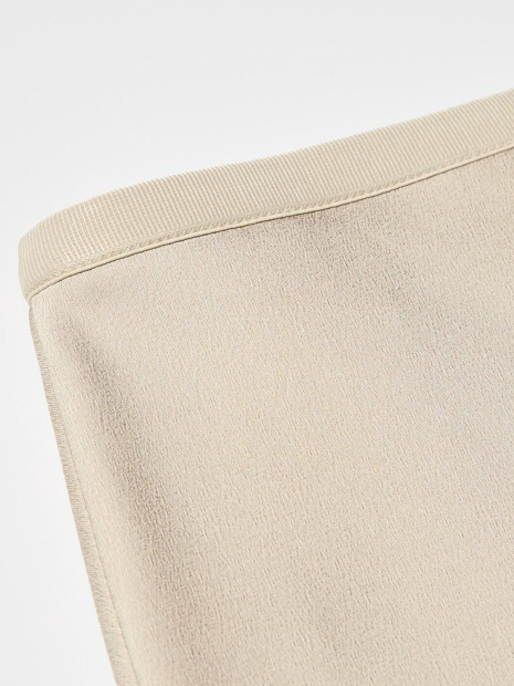 Женская атласная юбка UNIQLO 1159855528 (Бежевый M)