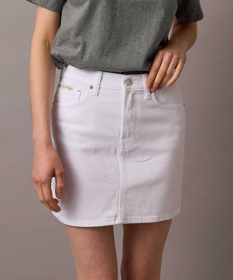 Жіноча джинсова міні-спідниця Calvin Klein 1159856169 (Білий W32)