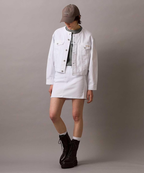 Жіноча джинсова міні-спідниця Calvin Klein 1159856169 (Білий W32)