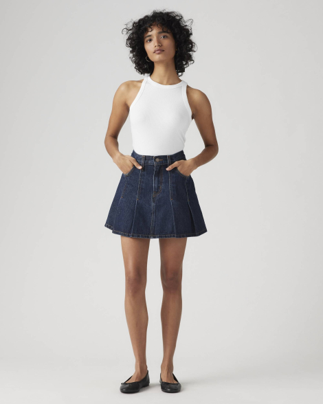 Женская джинсовая юбка Levi's мини 1159857196 (Синий 27)