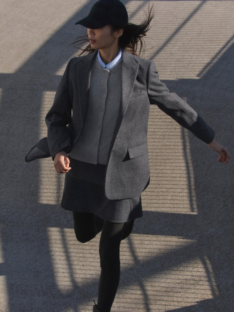 Спідниця-шорти UNIQLO із суміші вовни 1159857341 (Сірий S)