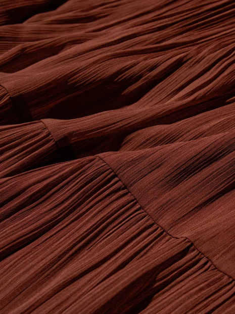 Многоярусная юбка из шифона UNIQLO 1159858297 (Коричневый L)