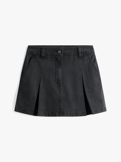 Плисированная джинсовая мини-юбка Tommy Hilfiger 1159859351 (Черный 32)