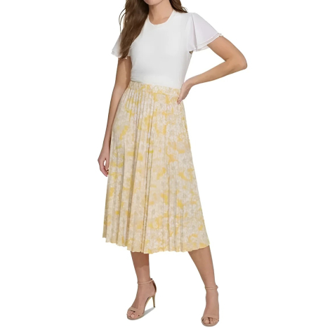 Жіноча спідниця спідниця Tommy Hilfiger з принтом 1159859361 (Жовтий S)