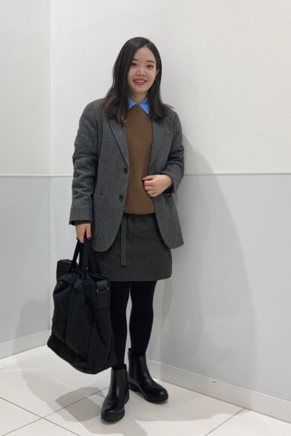 Юбка мини JW Anderson UNIQLO 1159860282 (Серый L)