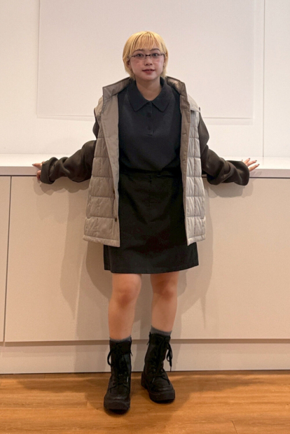 Юбка мини JW Anderson UNIQLO 1159860282 (Серый L)