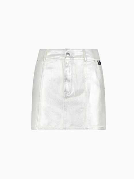 Жіноча спідниця джинсова Armani Exchange 1159863661 (Сріблястий 10)