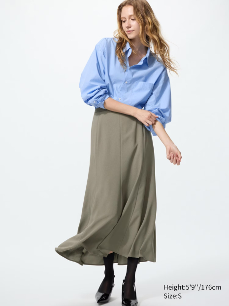 Макси-юбка UNIQLO русалка 1159864381 (Зеленый S)