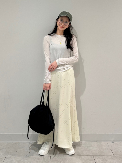 Макси-юбка UNIQLO русалка 1159864386 (Молочный M)